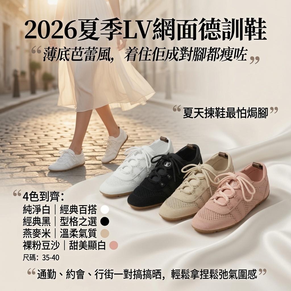 2026夏季LV網面德訓鞋