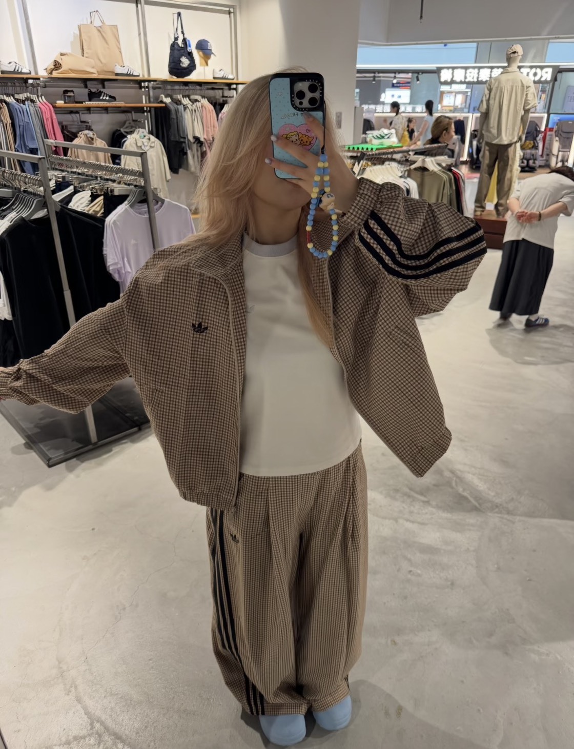 （預購）Adidas Originals Checks Track 復古格紋套裝 雙拉鍊外套 3色
