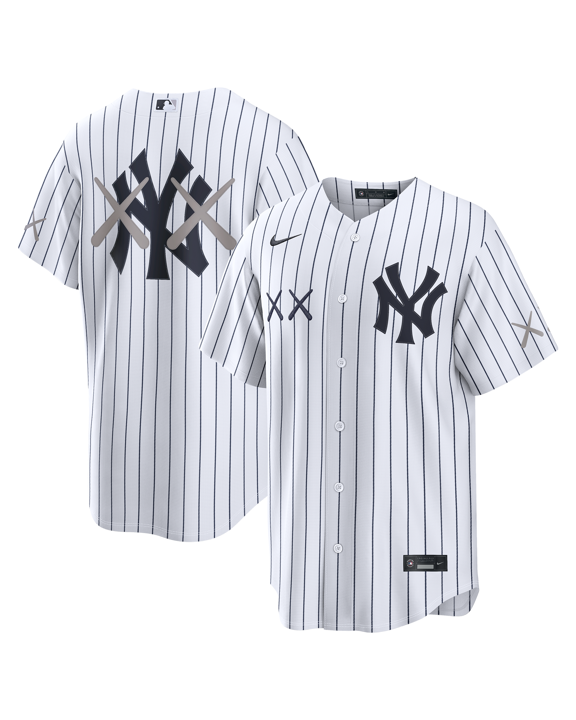 KAWS X Nike X MLB Authentic Jersey LA 道奇 NY 洋基 經典配色 球衣