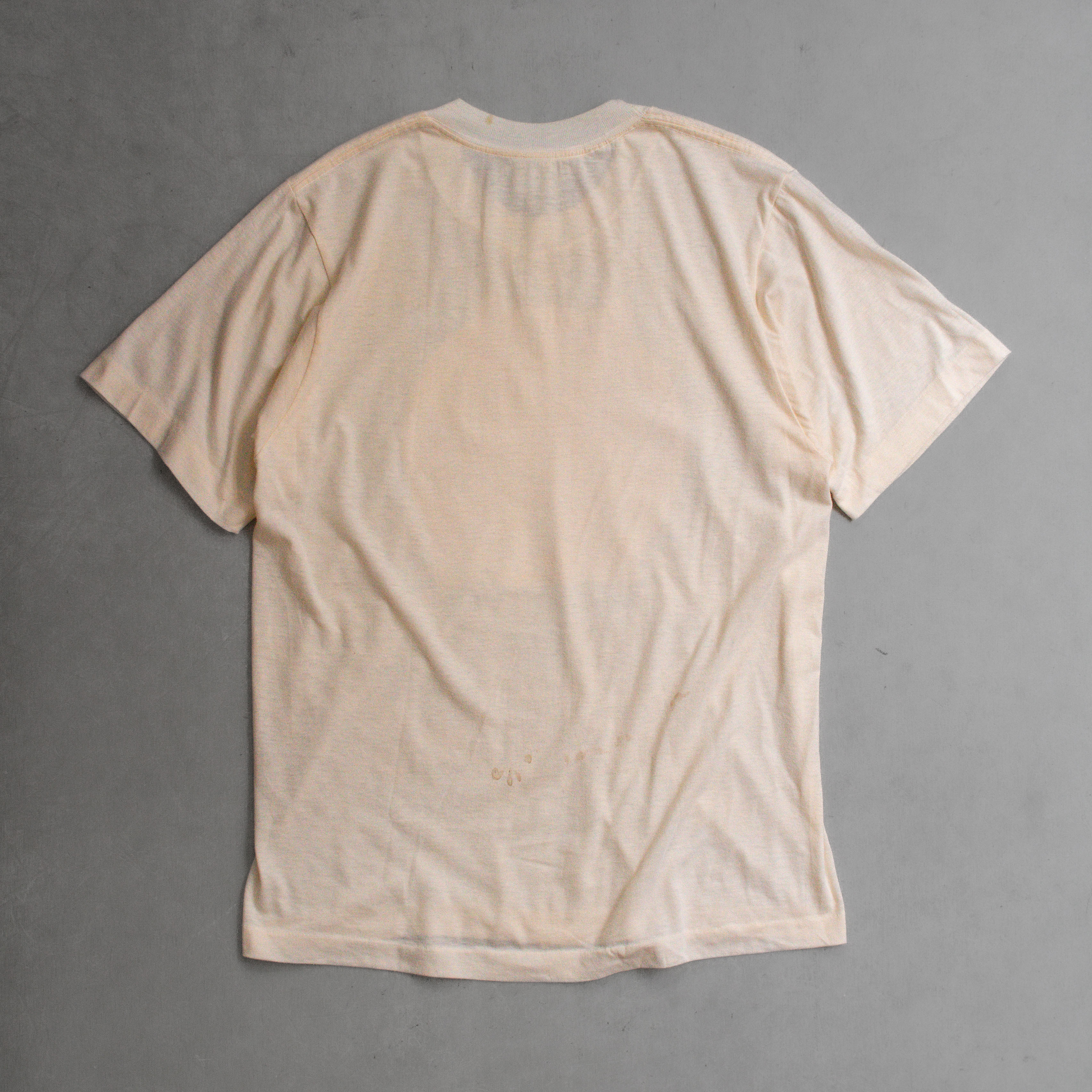 70S TROPIX TOGS DOG TEE 美國製 米色 德國狼犬 圖案 短袖 T恤