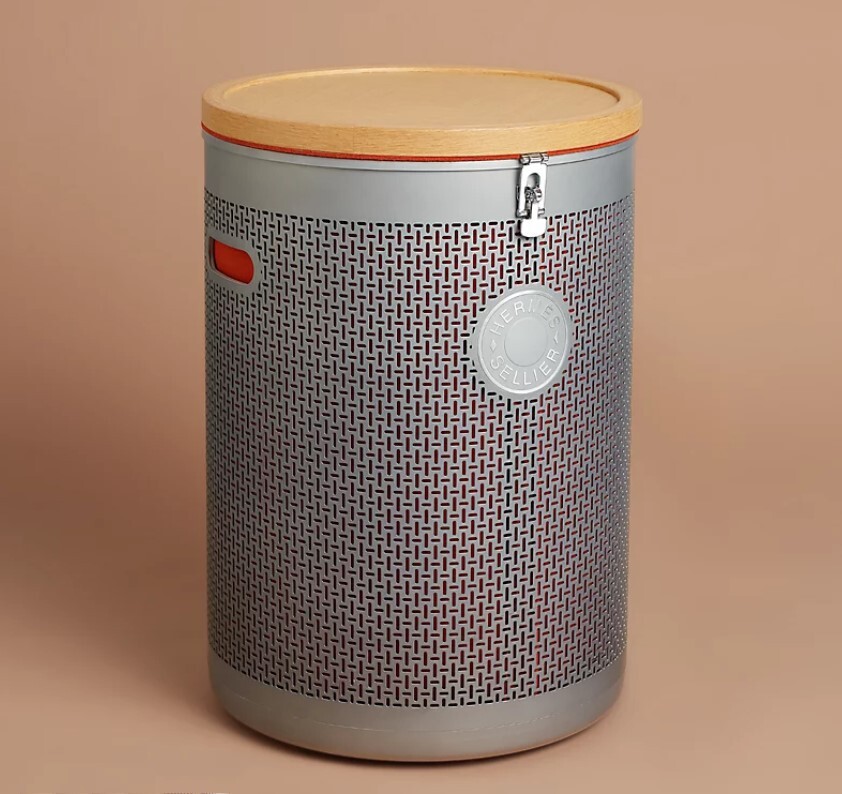 全新HERMES CARROU'SELLE 鋁合金收納桶 #BRAND NEW #香榭站正品