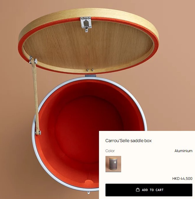 全新HERMES CARROU'SELLE 鋁合金收納桶 #BRAND NEW #香榭站正品