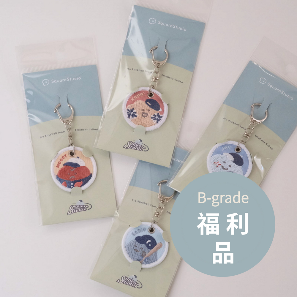 (福利品) 棒球刺繡吊飾 40mm