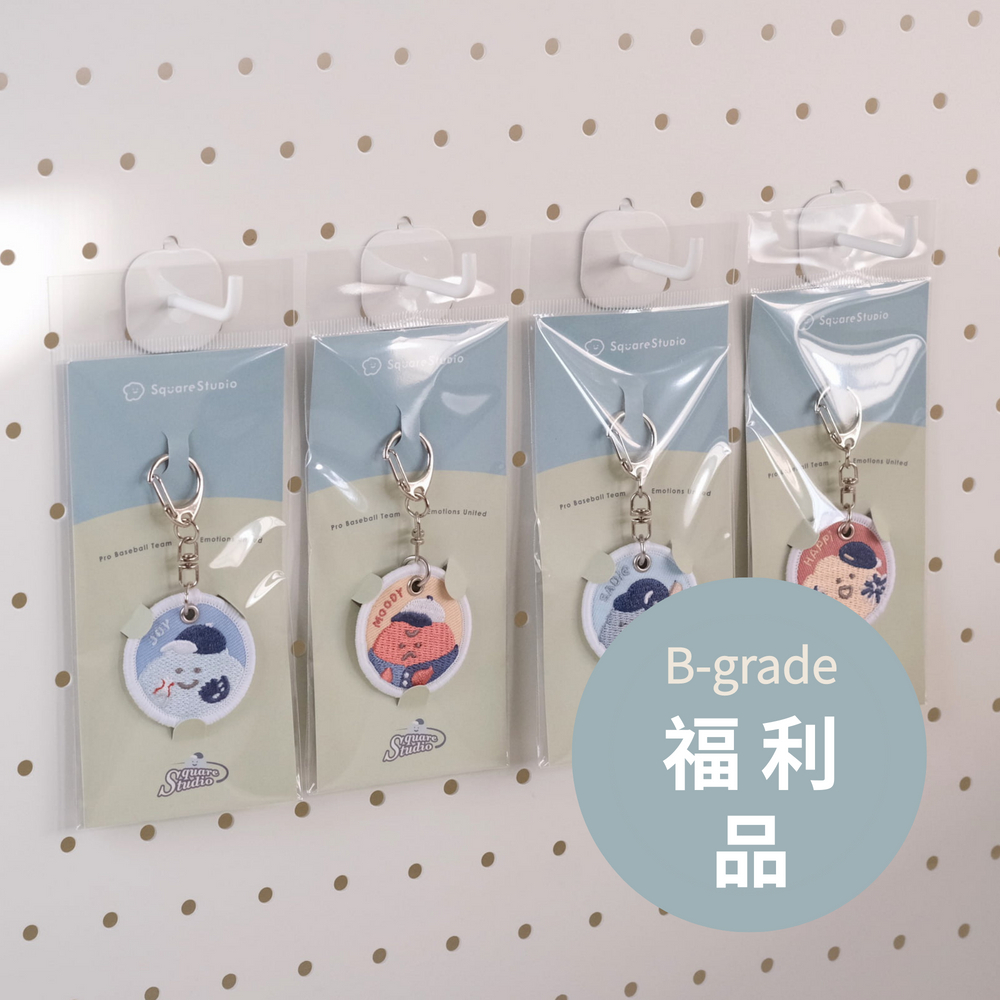 (福利品) 棒球刺繡吊飾 40mm