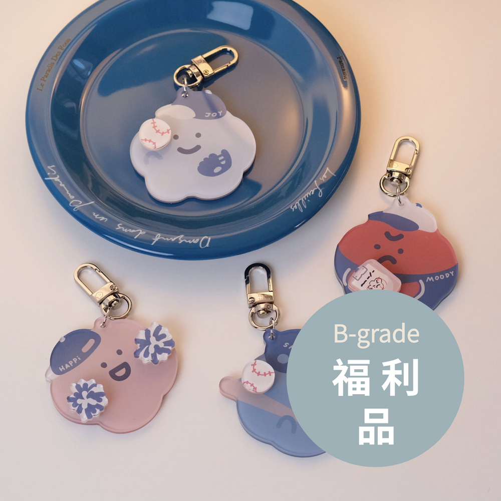 (福利品) 轉轉棒球吊飾 60mm