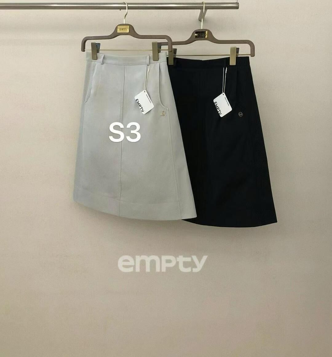 EP6425 側口袋中長裙 *特價貨品不設退換*