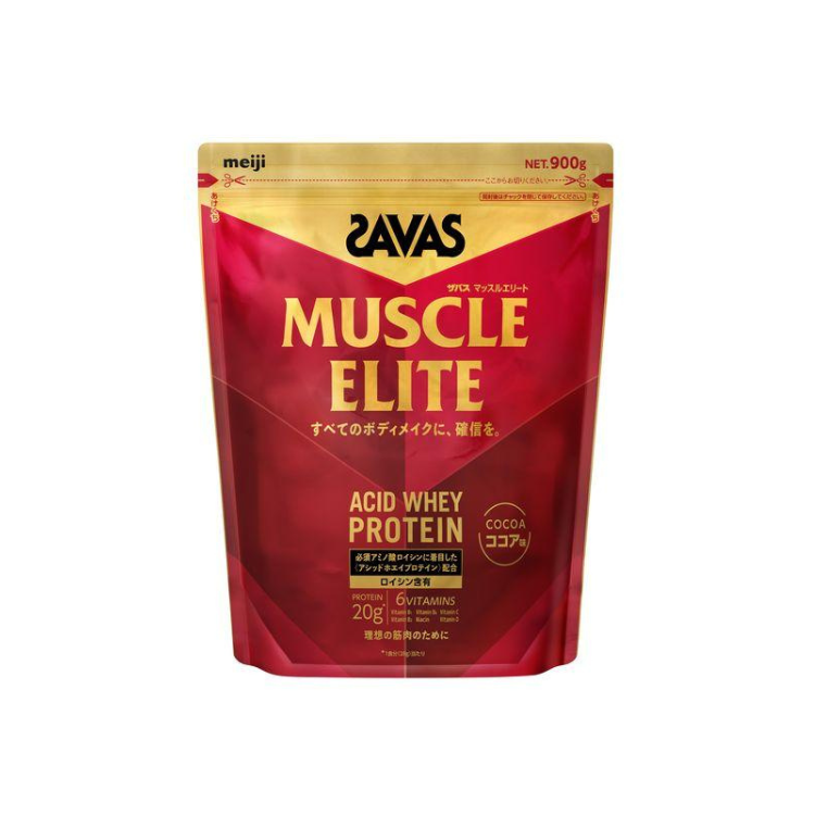 Savas 明治 | Muscle Elite 頂級蛋白粉 800g (可可味) | 高亮氨酸 | 酸性乳清