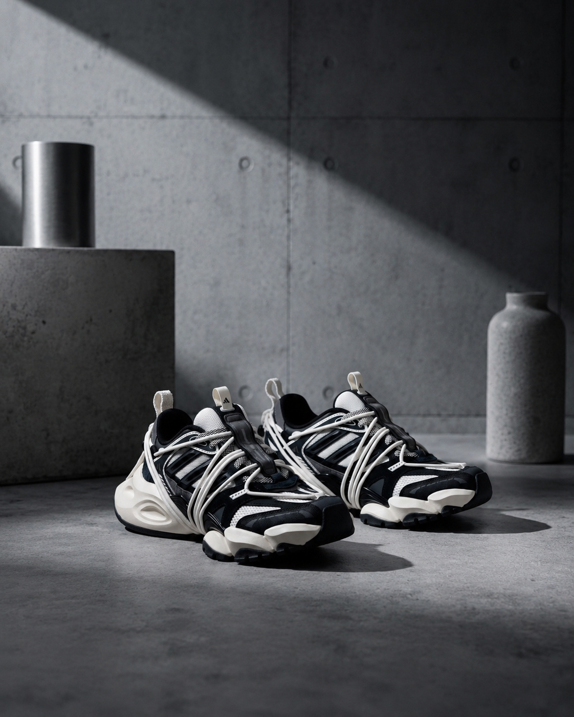 ADIDAS XLG RUNNER DELUXE 2.0 FOS "Black White" 機甲鞋 巴黎世家風 黑白 KZ7200