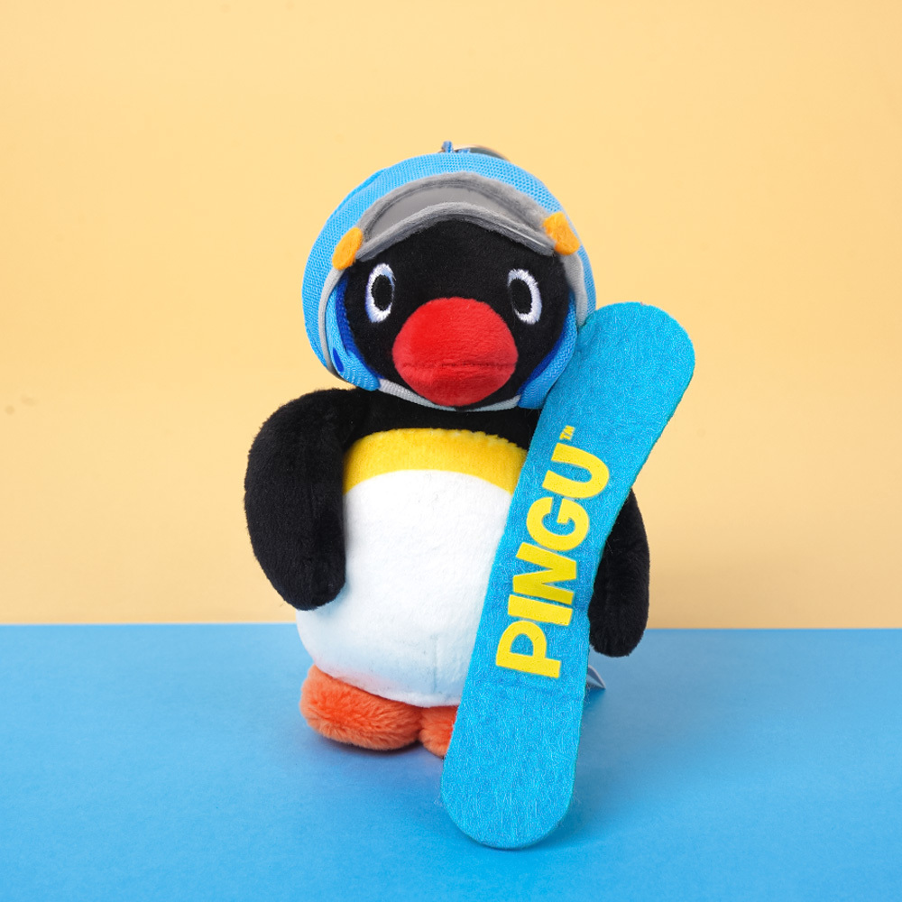 🇰🇷 PINGU 企鵝家族 正版授權 滑雪造型 鑰匙圈 吊飾 / 預購