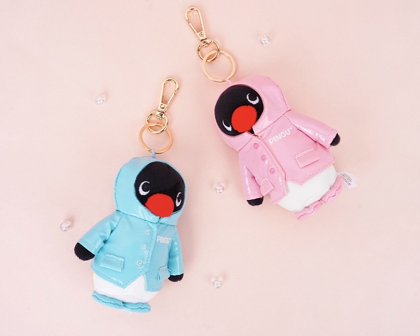 🇰🇷 PINGU 企鵝家族 正版授權 雨衣造型 鑰匙圈 吊飾 / 預購