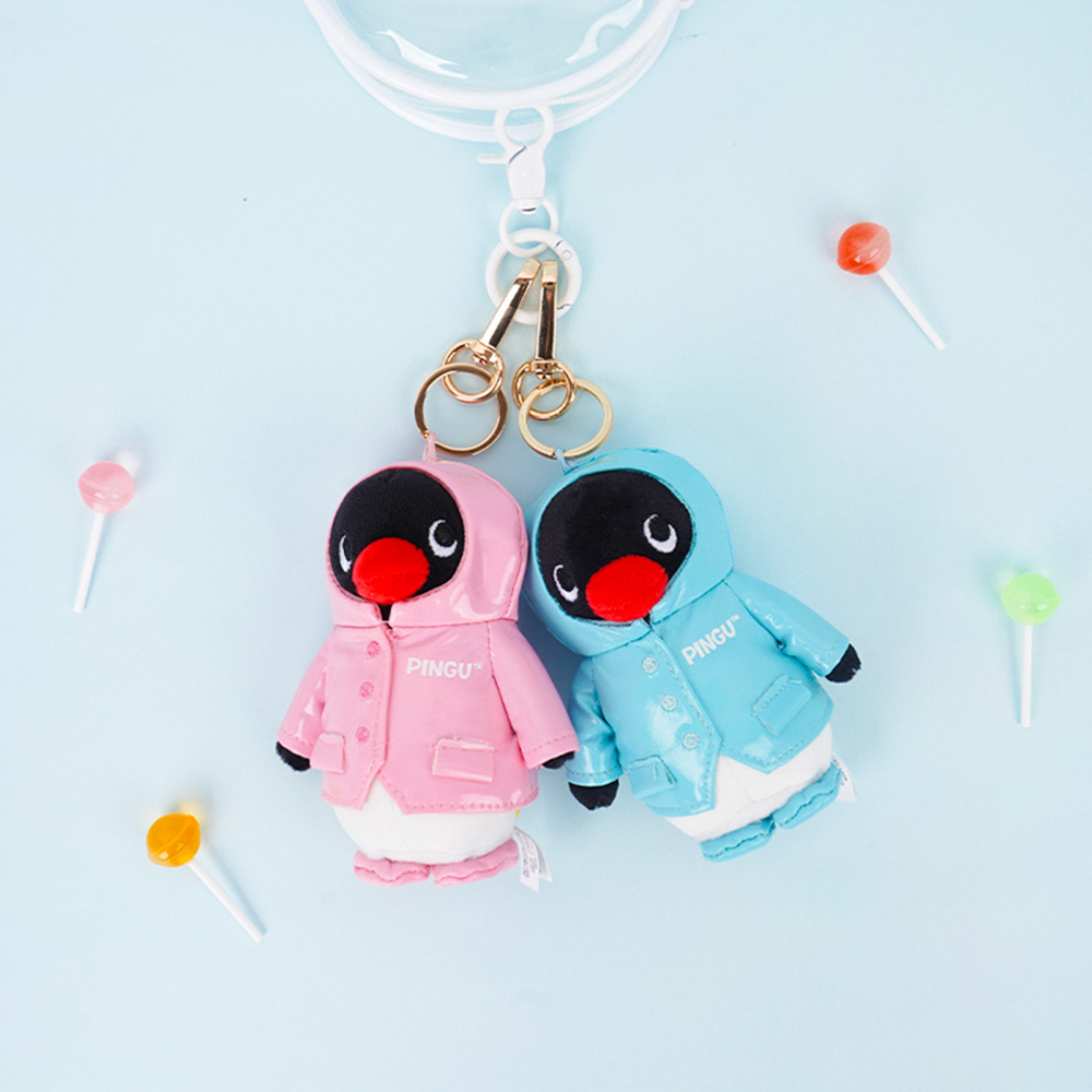 🇰🇷 PINGU 企鵝家族 正版授權 雨衣造型 鑰匙圈 吊飾 / 預購