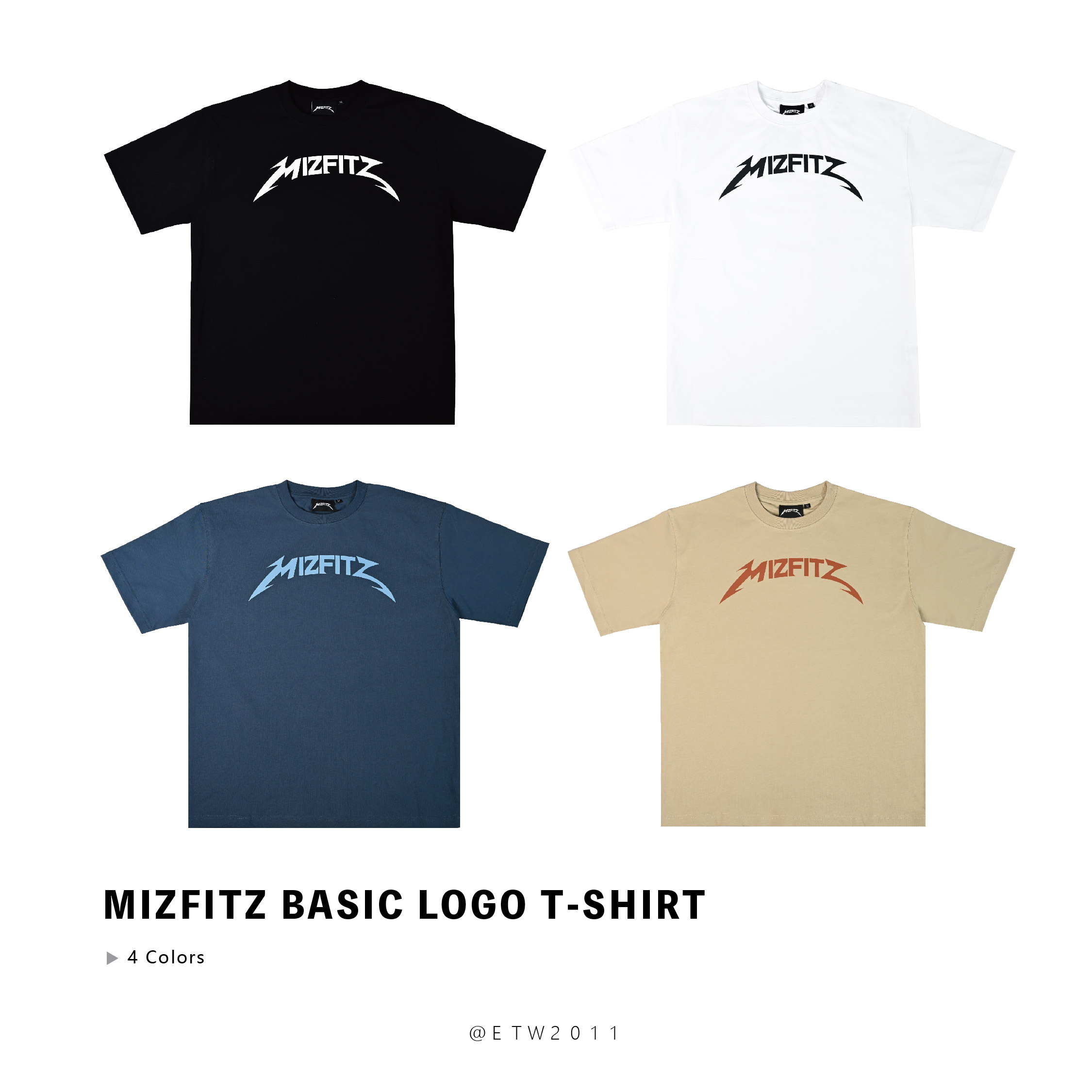 ☆ETW☆【EASY TO WEAR】MIZFITZ BASIC LOGO T-SHIRT 春夏 短T 基本款