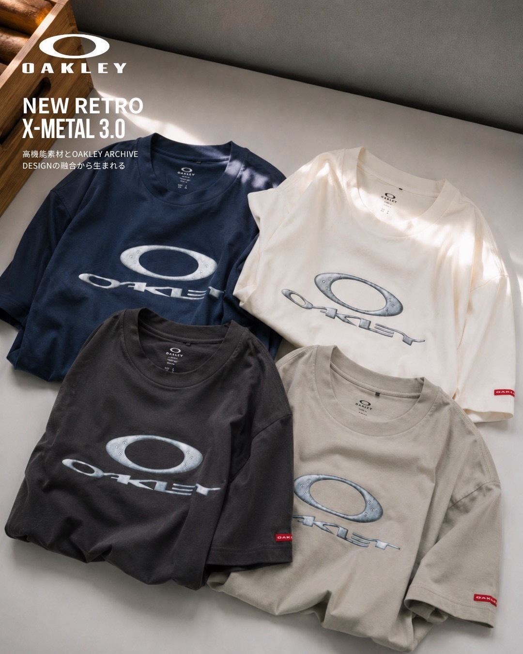 🇯🇵Oakley X-Metal 3.0 復古金屬 Logo 吸汗速乾 機能短Tee |現貨|