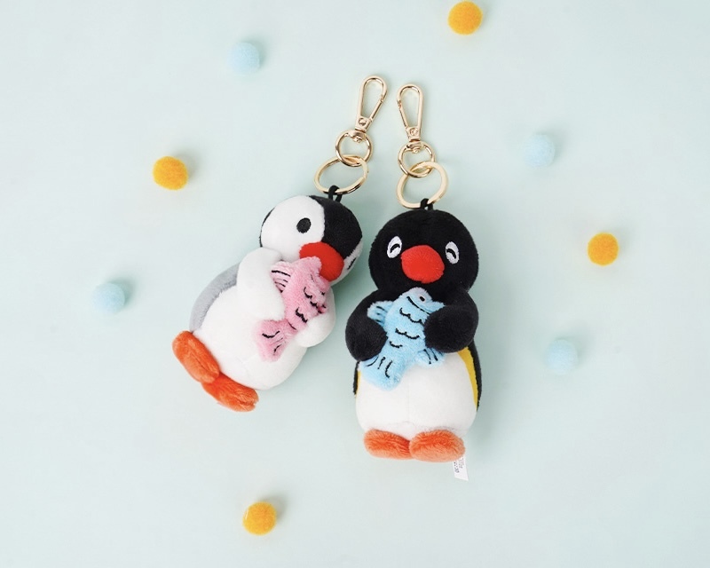 🇰🇷 PINGU 企鵝家族 正版授權 抱魚造型 鑰匙圈 吊飾 / 預購