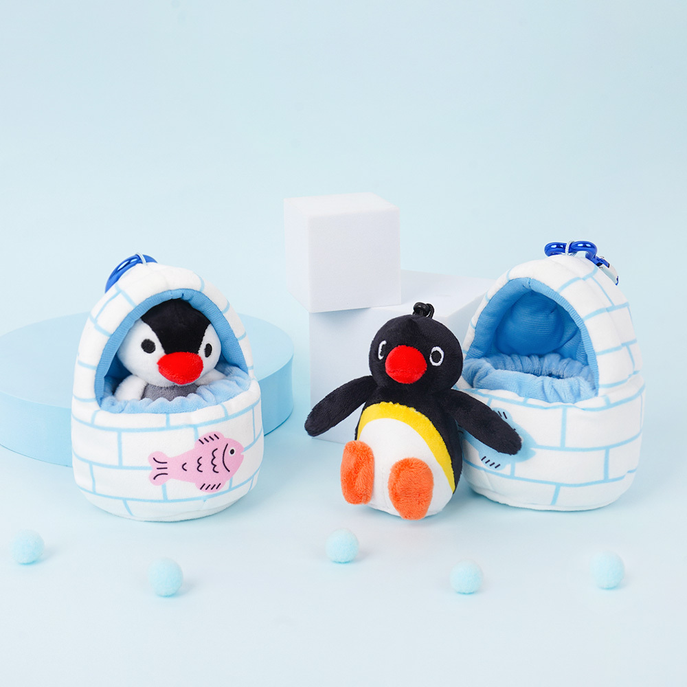 🇰🇷 PINGU 企鵝家族 正版授權 冰屋造型 鑰匙圈 吊飾 / 預購
