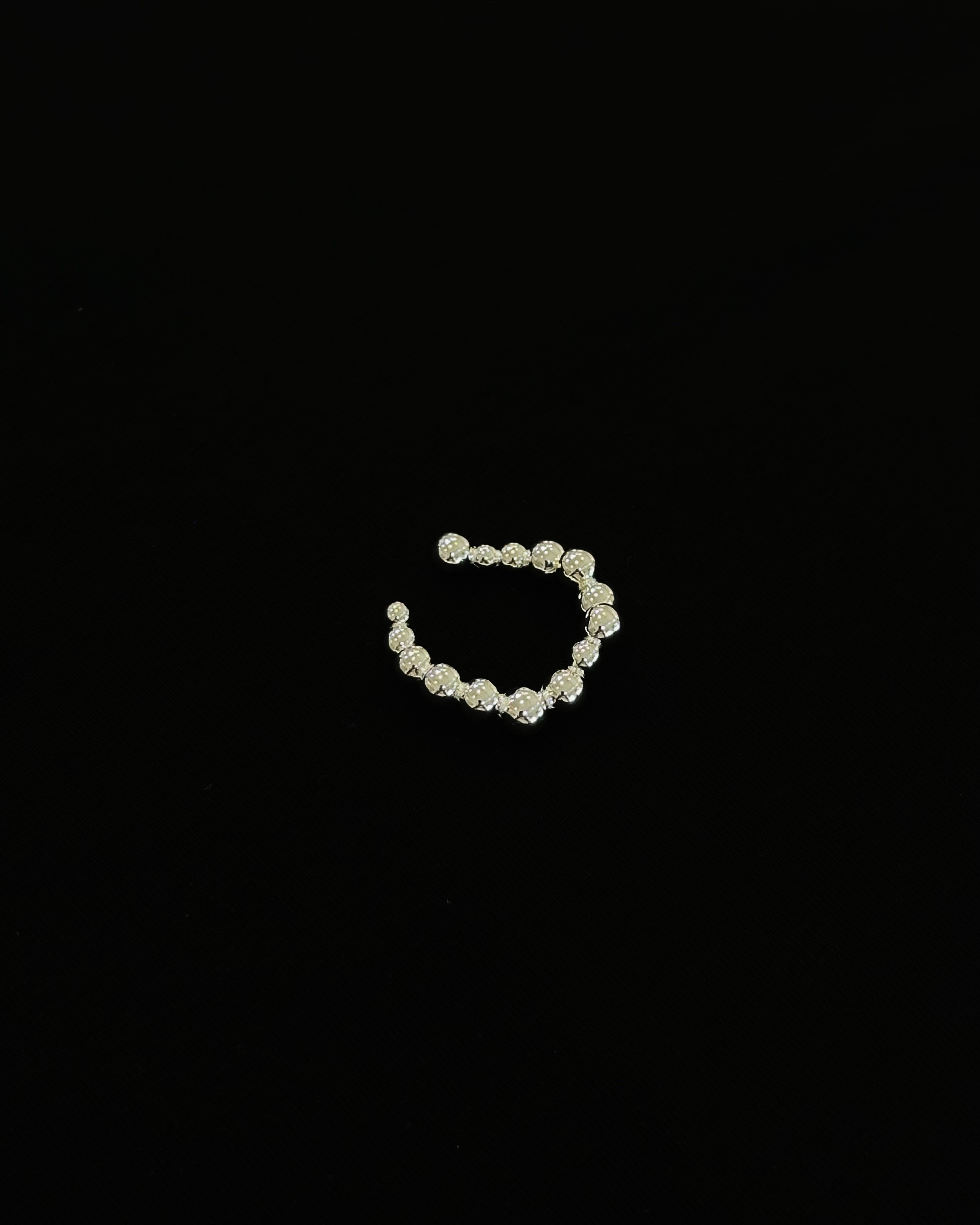 925sliver不規則波波戒指