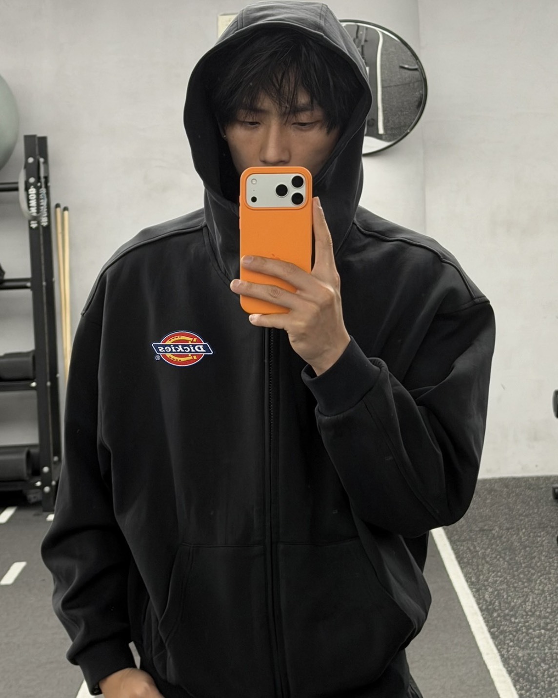 Dickies 美式 復古 雙拉鍊 高磅 廓型 刺繡 連帽外套 4色
