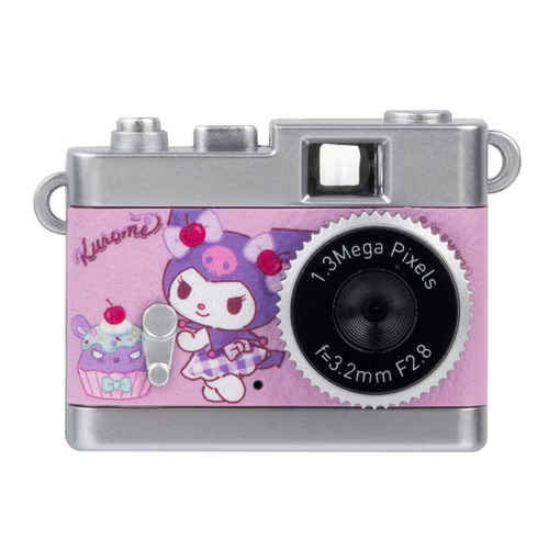 26134 Sanrio Kuromi Retro Style Ultra-Mini Digital Camera (with Lanyard) #JP-KK26