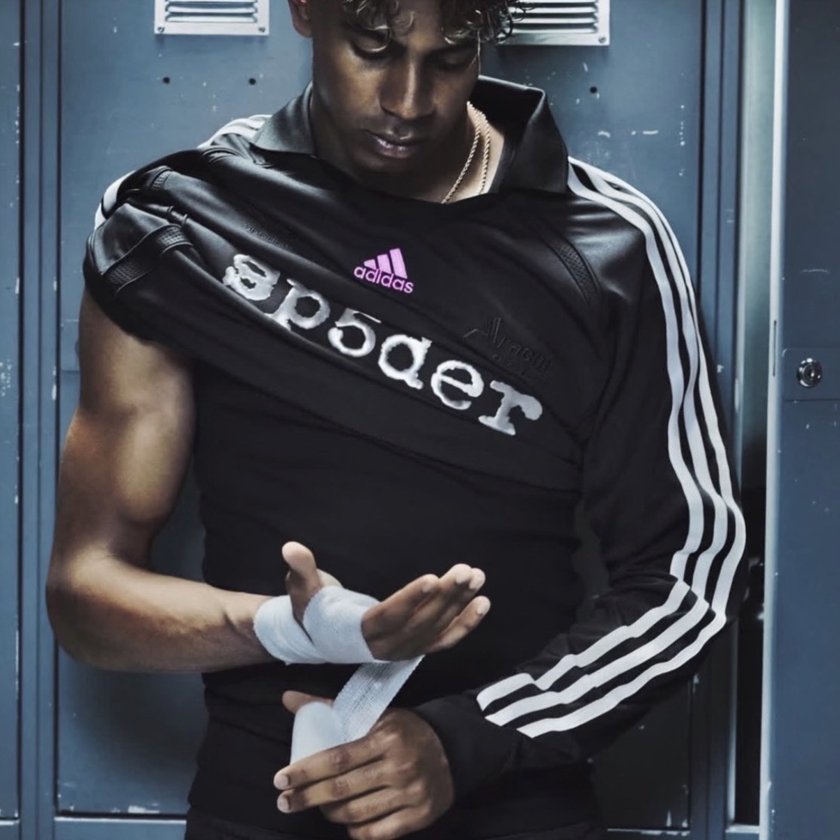【代購/神級聯名】 Adidas Originals x Sp5der 復古翻領條紋長袖T恤 KQ5853 亞馬爾代言 Lamine Yamal