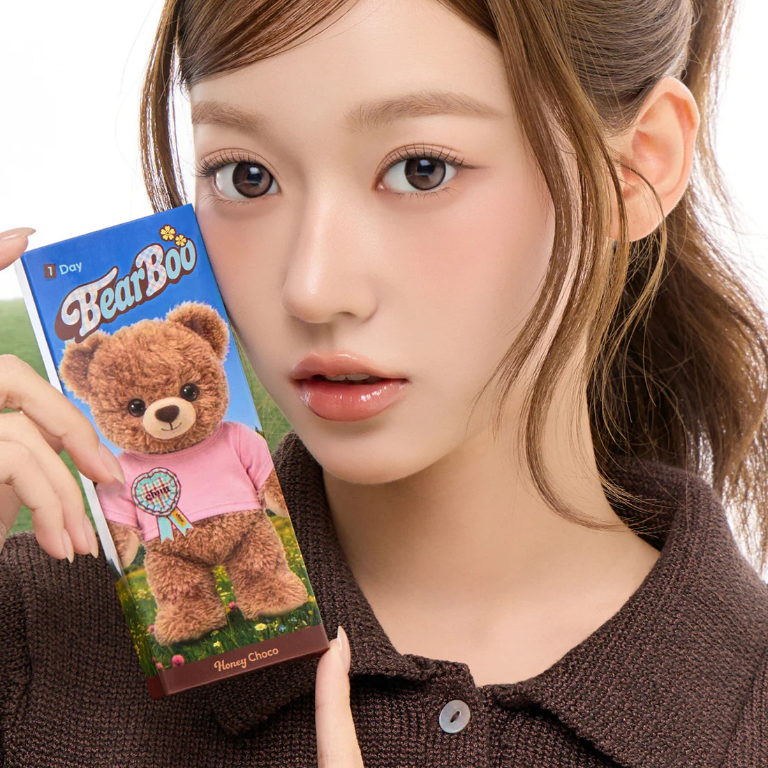 [日拋] CHUU LENS Bear Boo 1 Day Honey Choco 蜂蜜烤熊棕｜日拋彩妝隱形眼鏡｜每盒10片