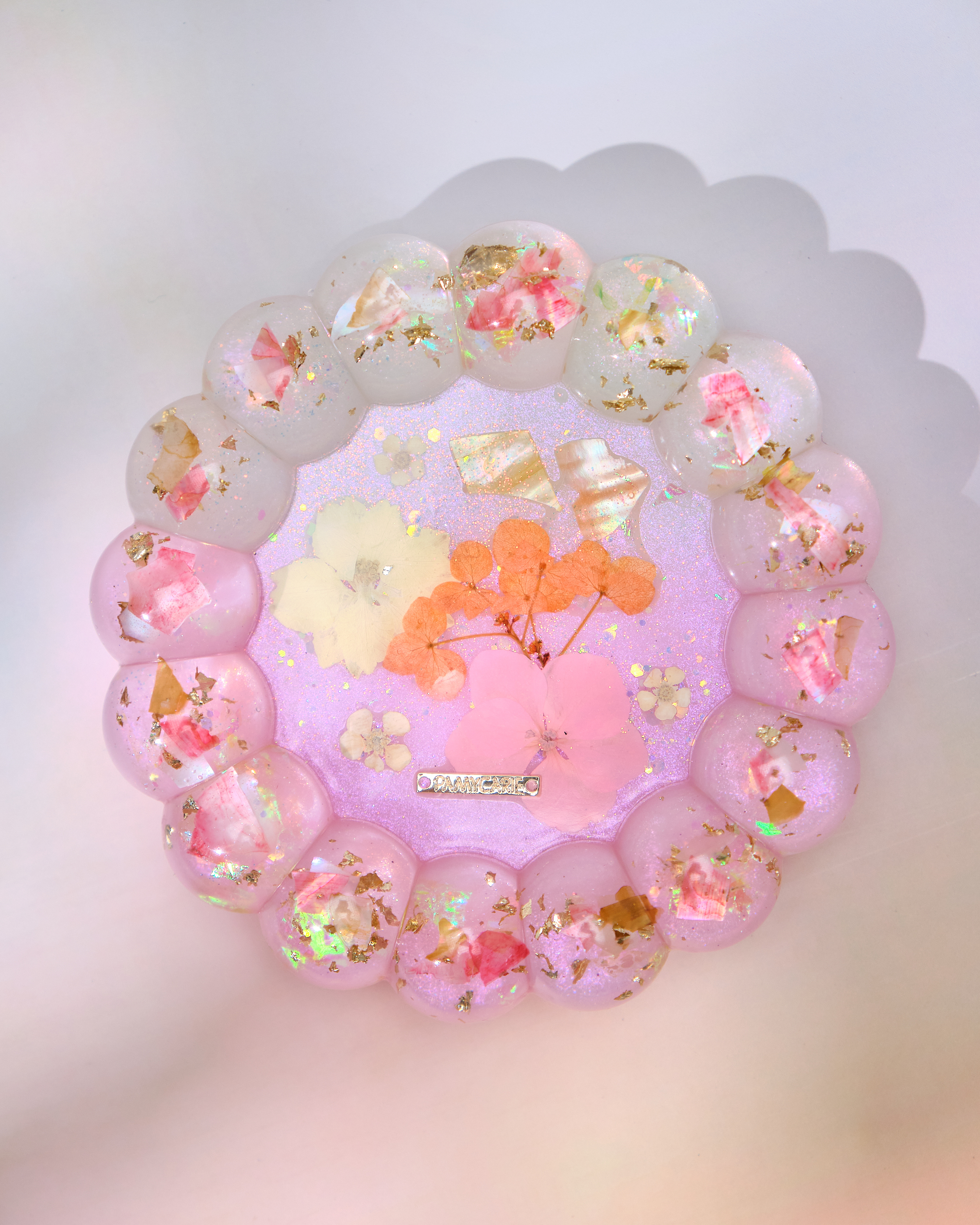 13905 Blush Petal Scalloped Tray