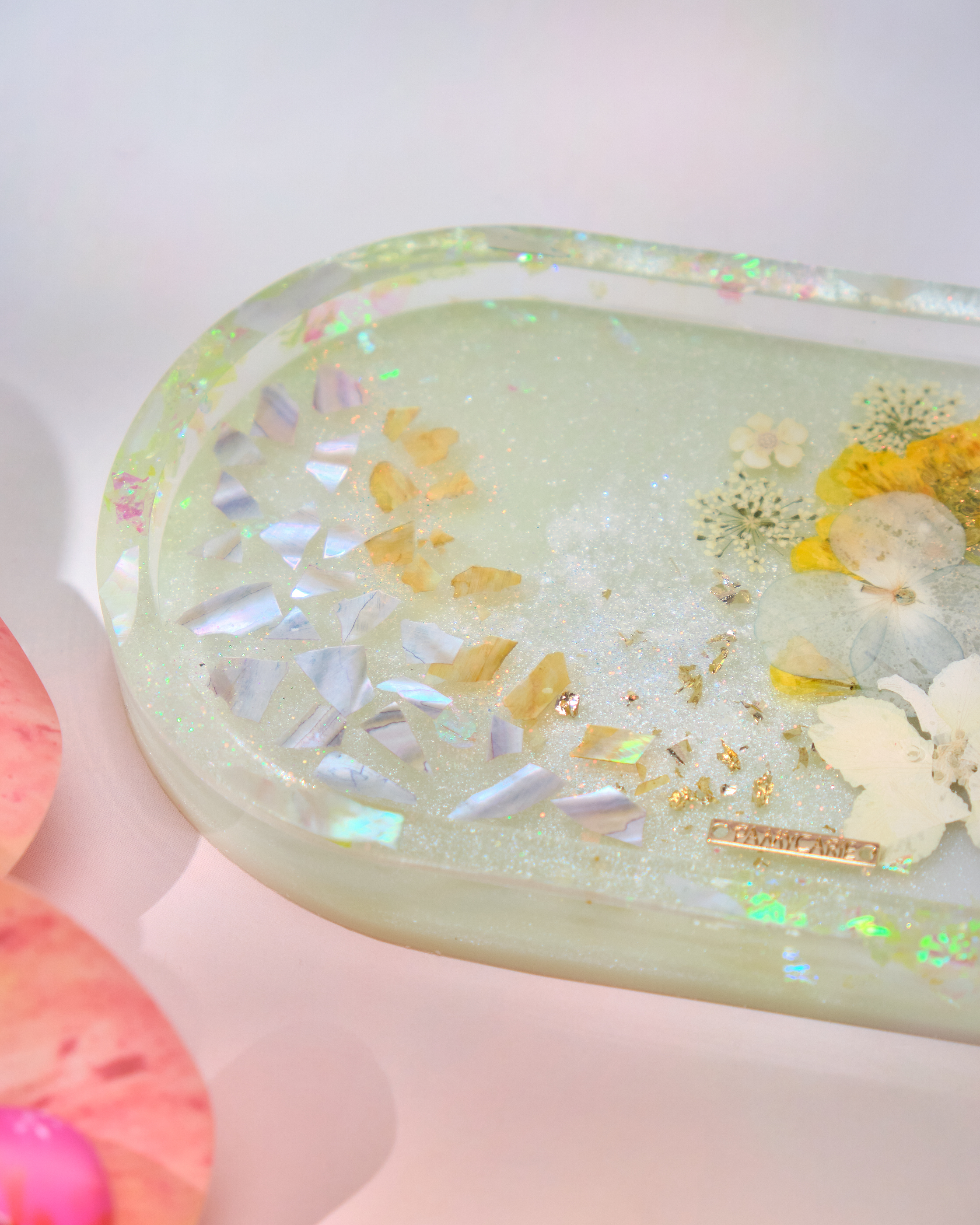13914 Lemon Blossom Oval Tray