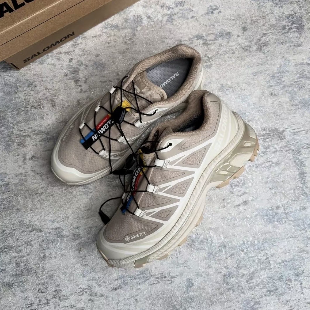 【代購】SALOMON XT-6 GTX  棕色｜GORE-TEX 防水越野機能休閒鞋 男女同款