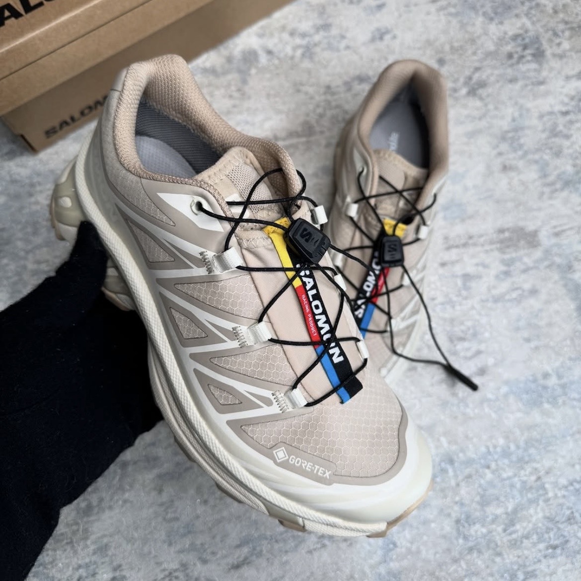 【代購】SALOMON XT-6 GTX  棕色｜GORE-TEX 防水越野機能休閒鞋 男女同款
