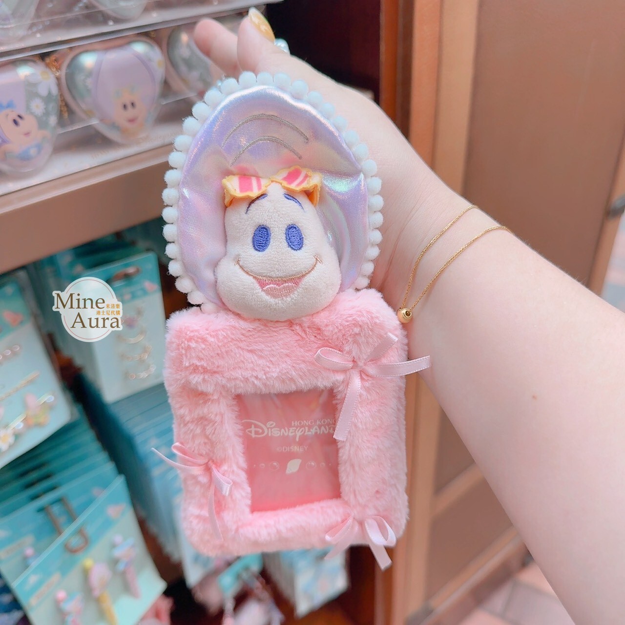 牡蠣寶寶 閃耀夏日 系列 票卡夾 吊飾 愛麗絲夢遊仙境 Alice in Wonderland -香港迪士尼樂園