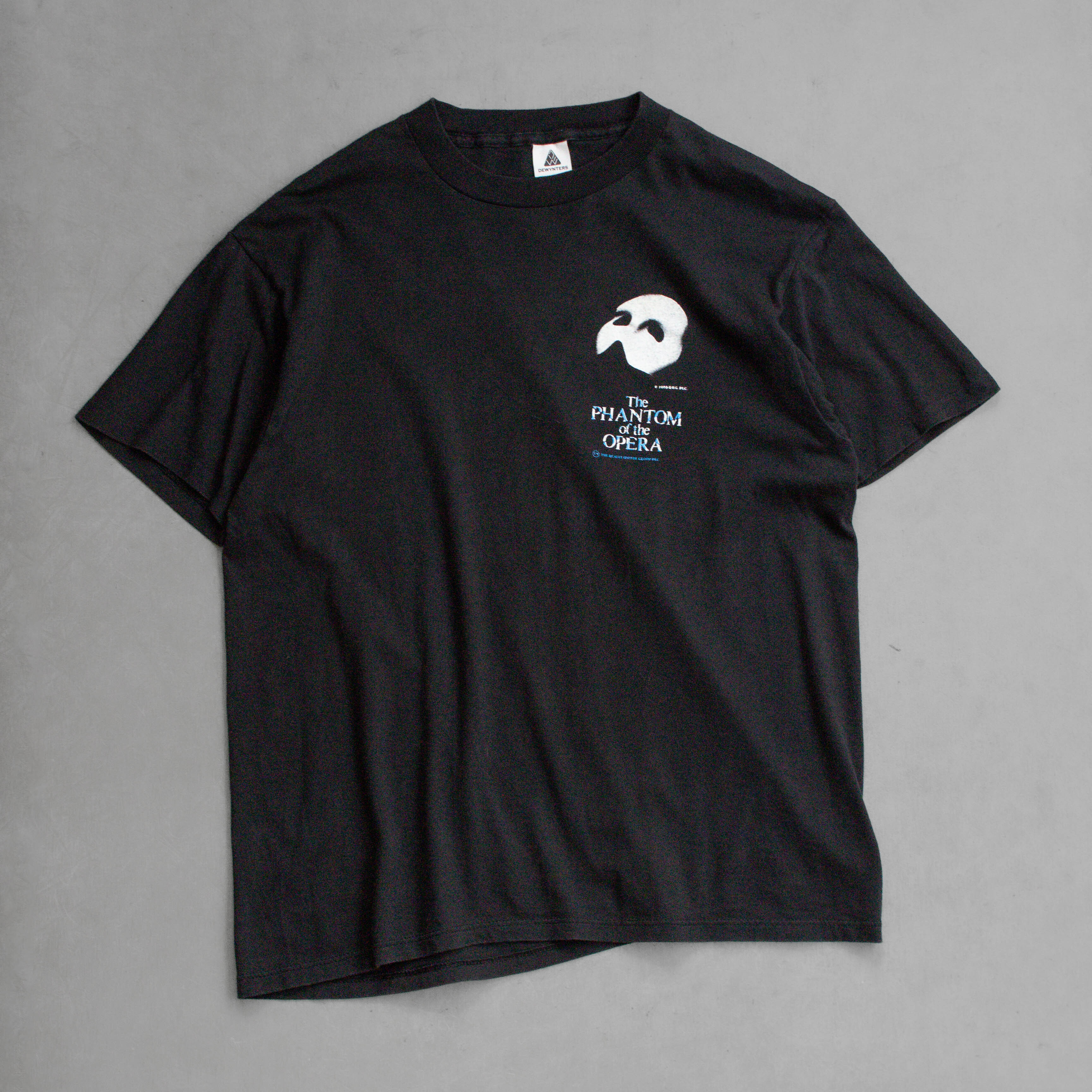 80-90S PHANTOM OF THE OPERA TEE 美國 百老匯 歌劇魅影 黑色 短袖 T恤