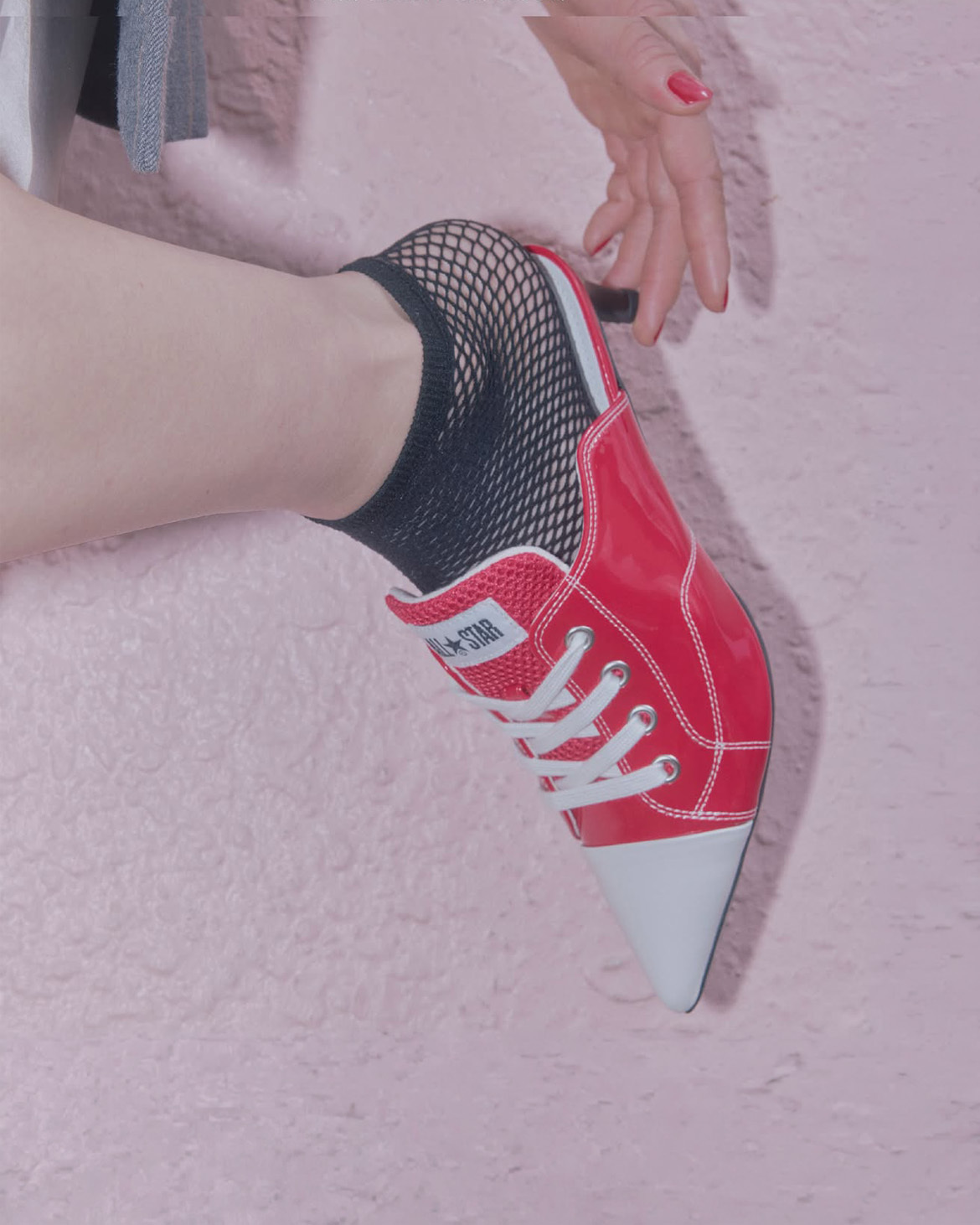 日本限定🇯🇵 CONVERSE ALL STAR POLARIGE MULE 尖頭鞋 穆勒鞋 高跟鞋 女鞋 紅色 31318430 / 預購