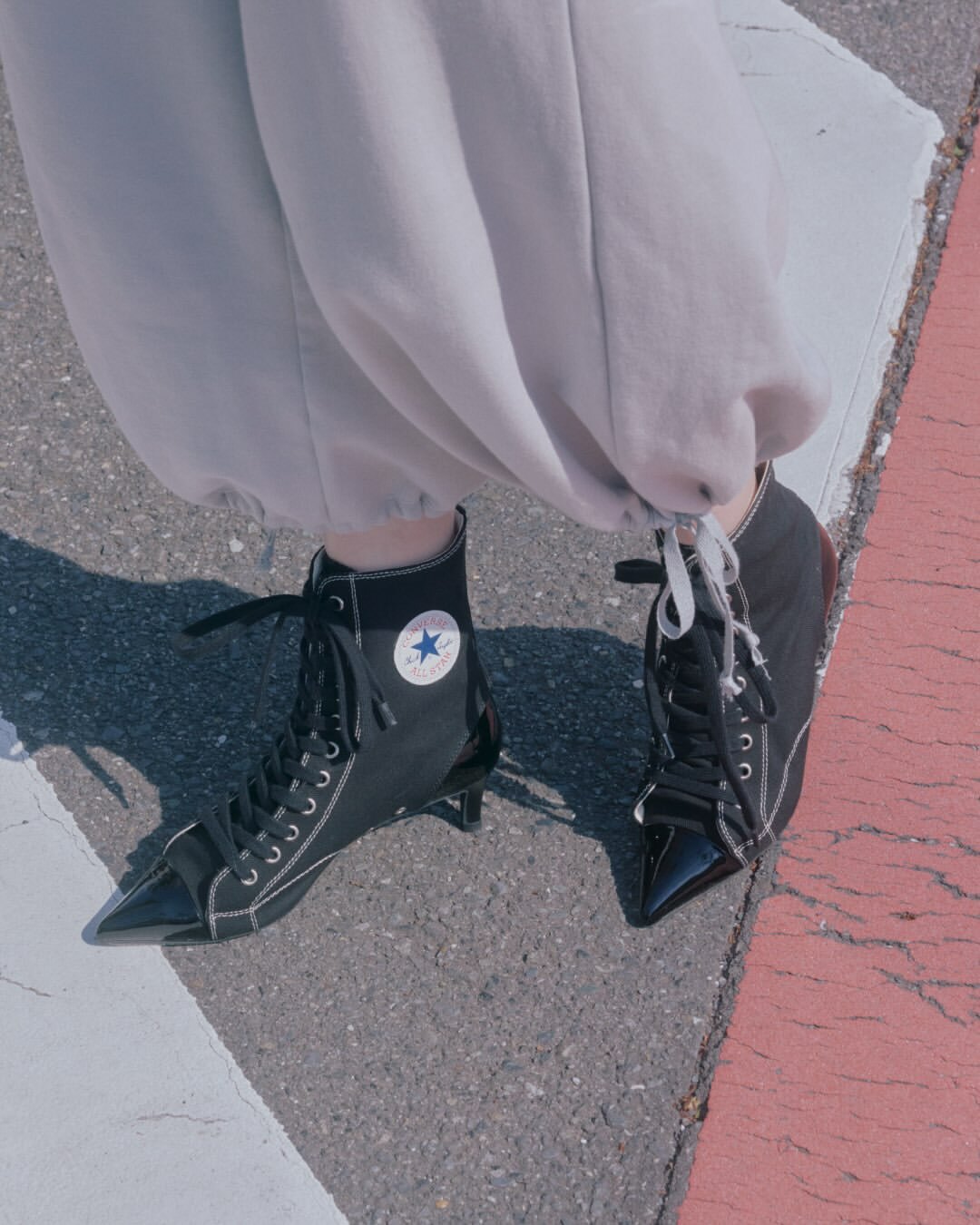 日本限定🇯🇵 CONVERSE ALL STAR POLARIGE SHIN-HI 尖頭鞋 穆勒鞋 高跟鞋 女鞋 黑色 全黑 高筒 31318440 / 預購