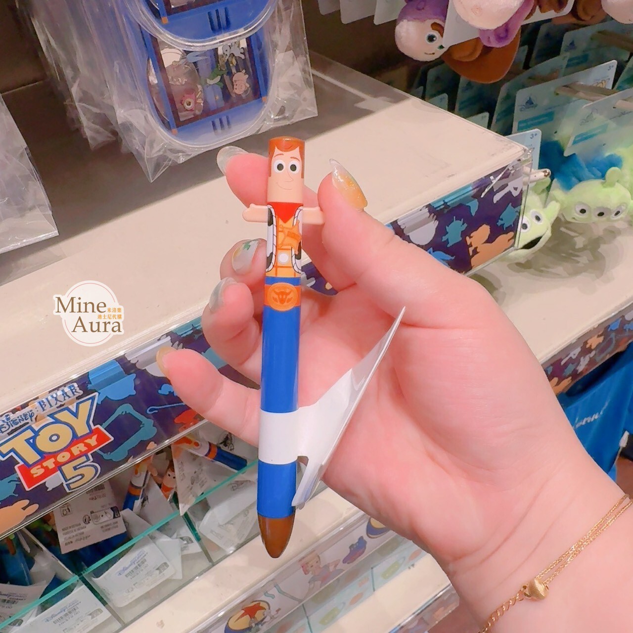 胡迪 Woody 圖案 手手設計 造型筆 圓珠筆 玩具總動員 Toy Story -香港迪士尼樂園