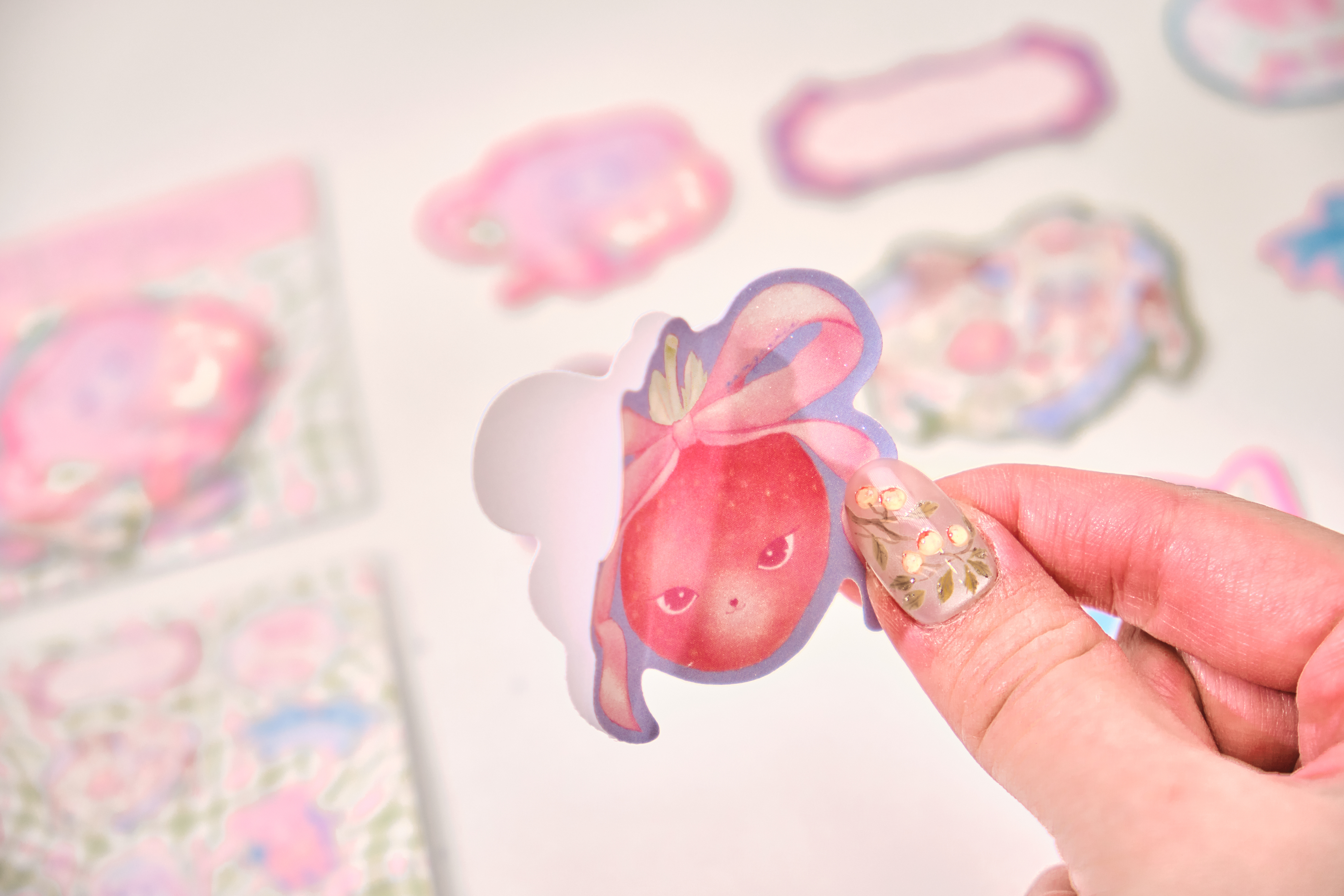 KURA & SORA Starry Frosted Sticker Set (9 Stickers)