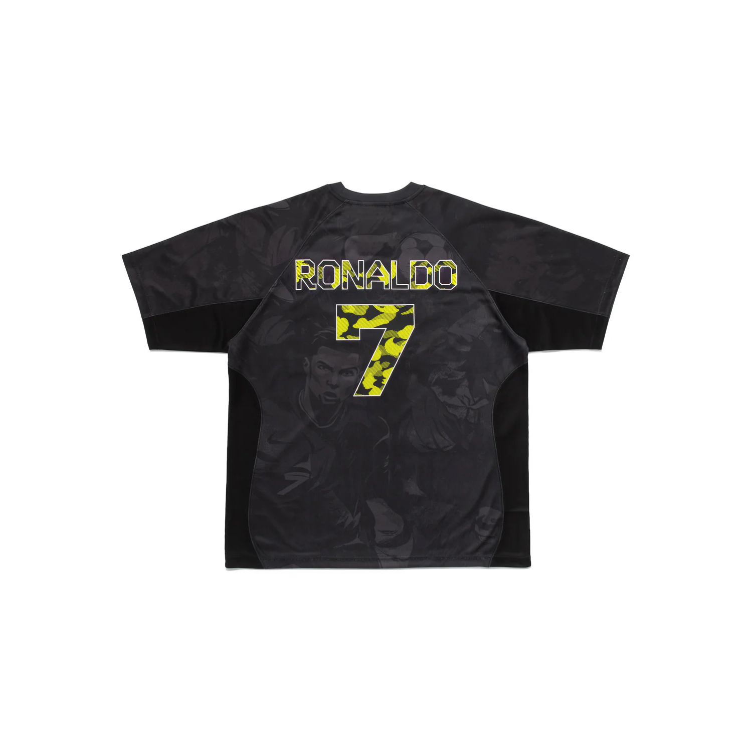 -(B4a03)-A BATHING APE CR7 LIFE ALL OVER PRINT MULTI LOGO RELAXED FIT JERSEY BAPE C羅 聯名款 滿版人像疊印 球衣 寬鬆版-1M23109911