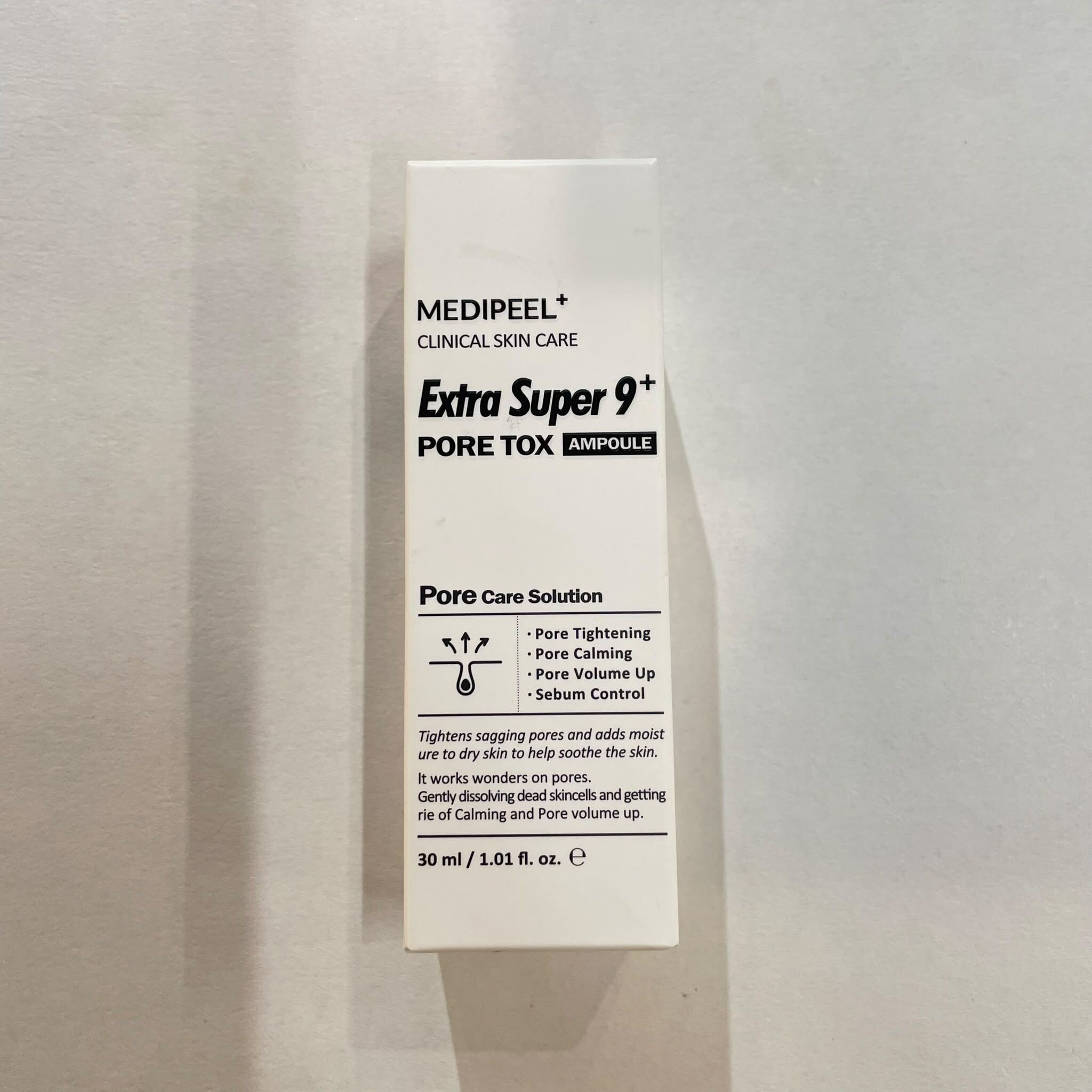 關鍵字HS22-Medipeel Extra Super 9 Pore Tox Ampoule 30ml 優惠價$99