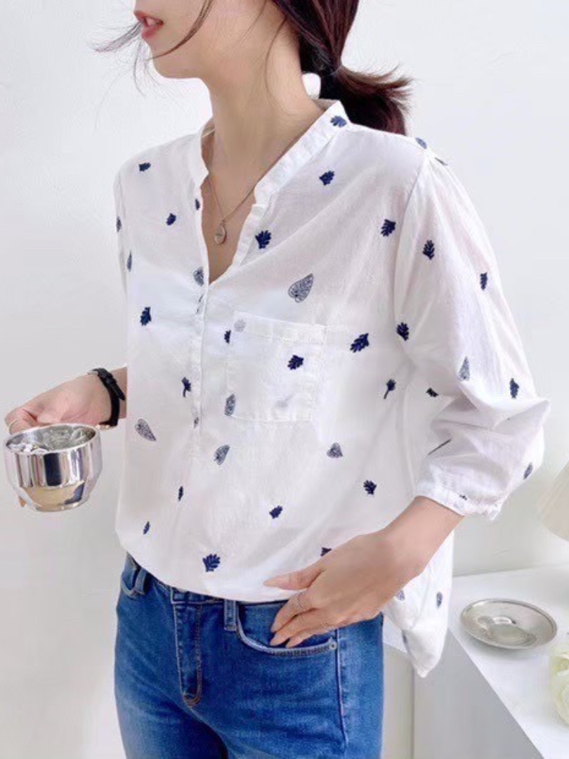 小花樣大魅力。夏日棉麻印花襯衫