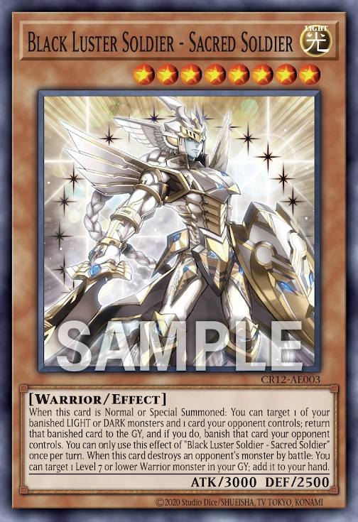CR12-AE003 Black Luster Soldier - Sacred Soldier(聖戰士 混沌士兵)