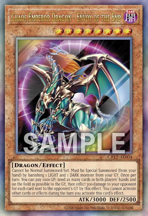 CR12-AE004 (UTR)Chaos Emperor Dragon - Envoy of the Beginning(混沌帝龍 終焉的使者)