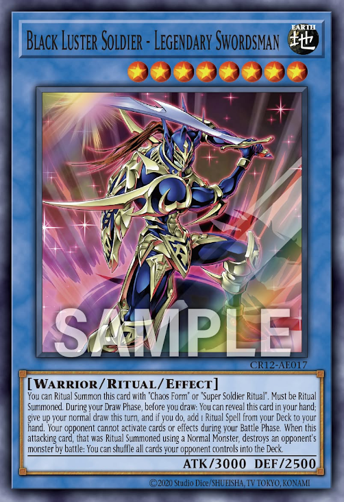 CR12-AE017 (SR/PSER)Black Luster Soldier - Legendary Swordsman(傳說的劍鬥士 混沌士兵)