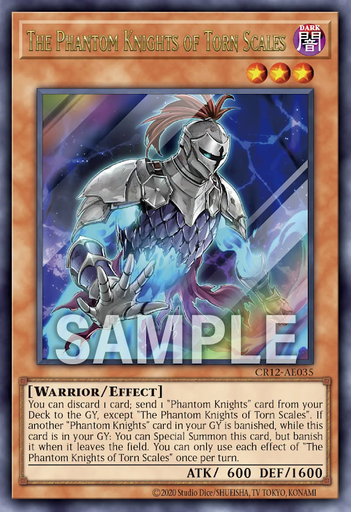 CR12-AE035 (UR/SER)The Phantom Knights of Torn Scales(幻影騎士團 裂鱗甲)