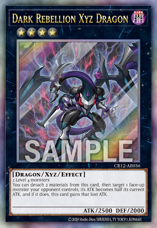 CR12-AE036 (UTR)Dark Rebellion Xyz Dragon(暗叛逆超量龍)