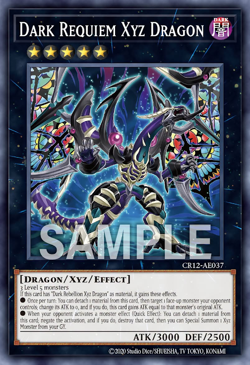 CR12-AE037 Dark Requiem Xyz Dragon(暗叛逆鎮魂龍)