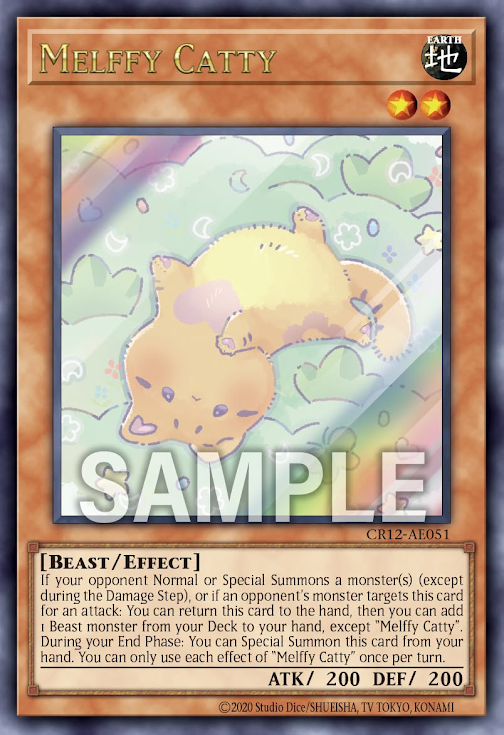 CR12-AE051 (UR/SER/PSER)Melffy Catty(童話動物 小貓)