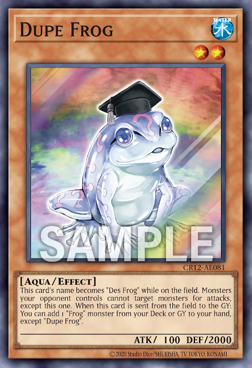 CR12-AE081 (SR)Dupe Frog(魔知青蛙)