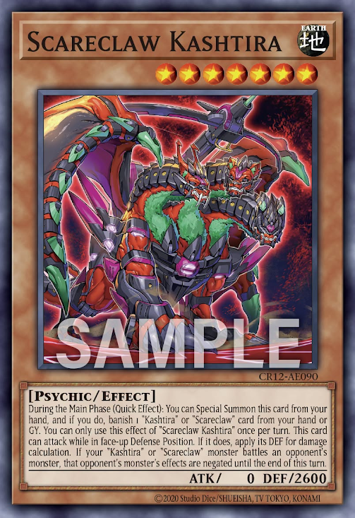 CR12-AE090 Scareclaw Kashtira(肆世壞 六世壞)