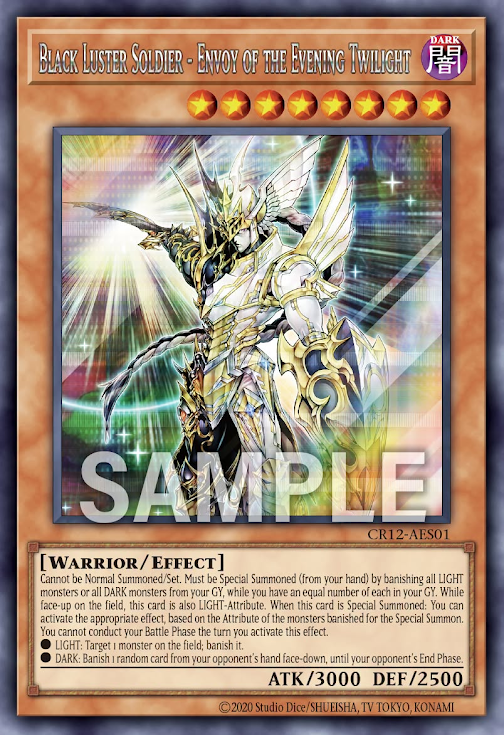 CR12-AES01 (SER)Black Luster Soldier - Envoy of the Evening Twilight(混沌士兵 宵暗的使者)