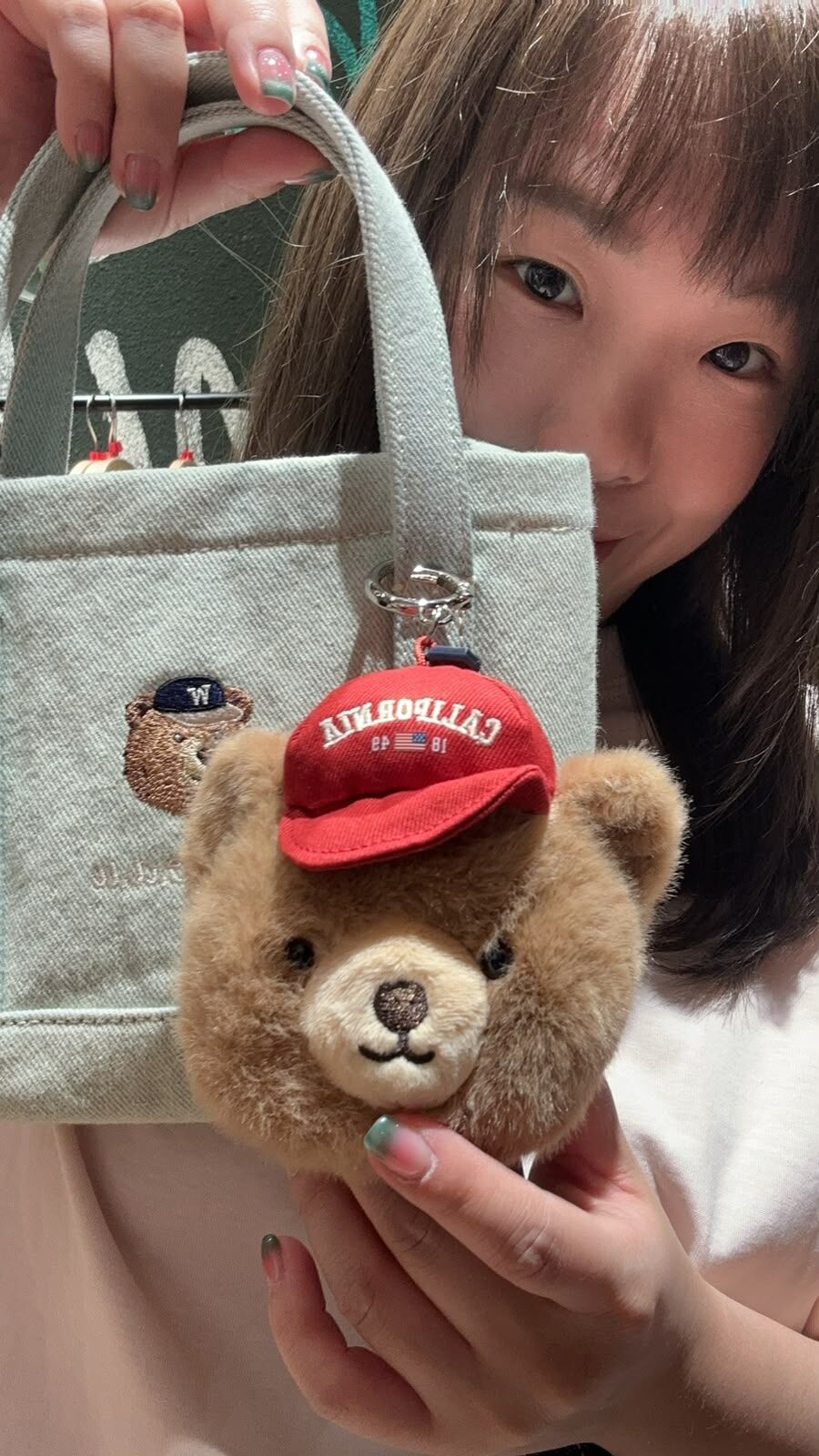 韓國代購 🍊WHO.A.U🍊 熊仔頭鎖匙扣
