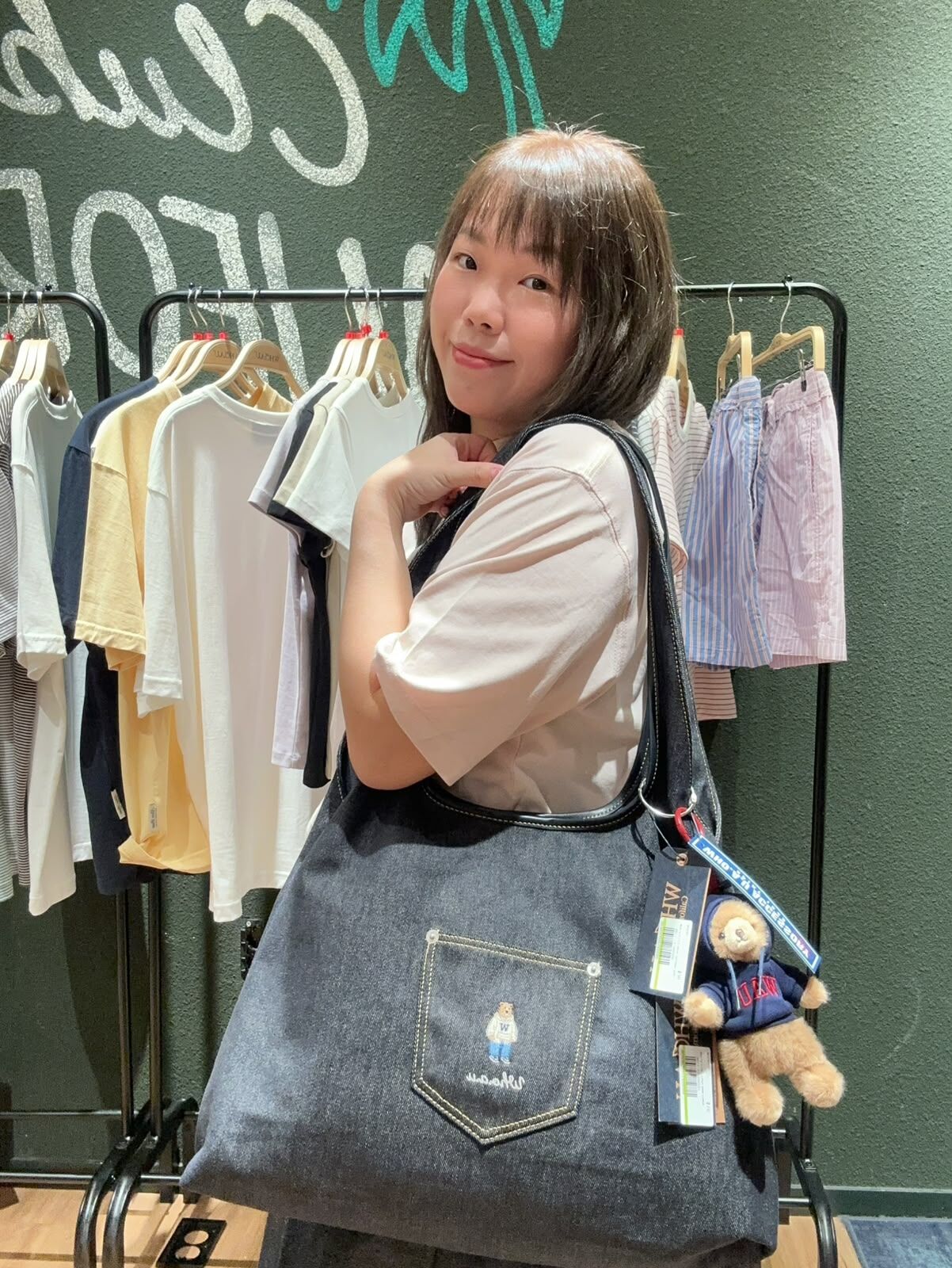 韓國代購 🍊WHO.A.U🍊 新款牛仔背心袋WHBGG3821A