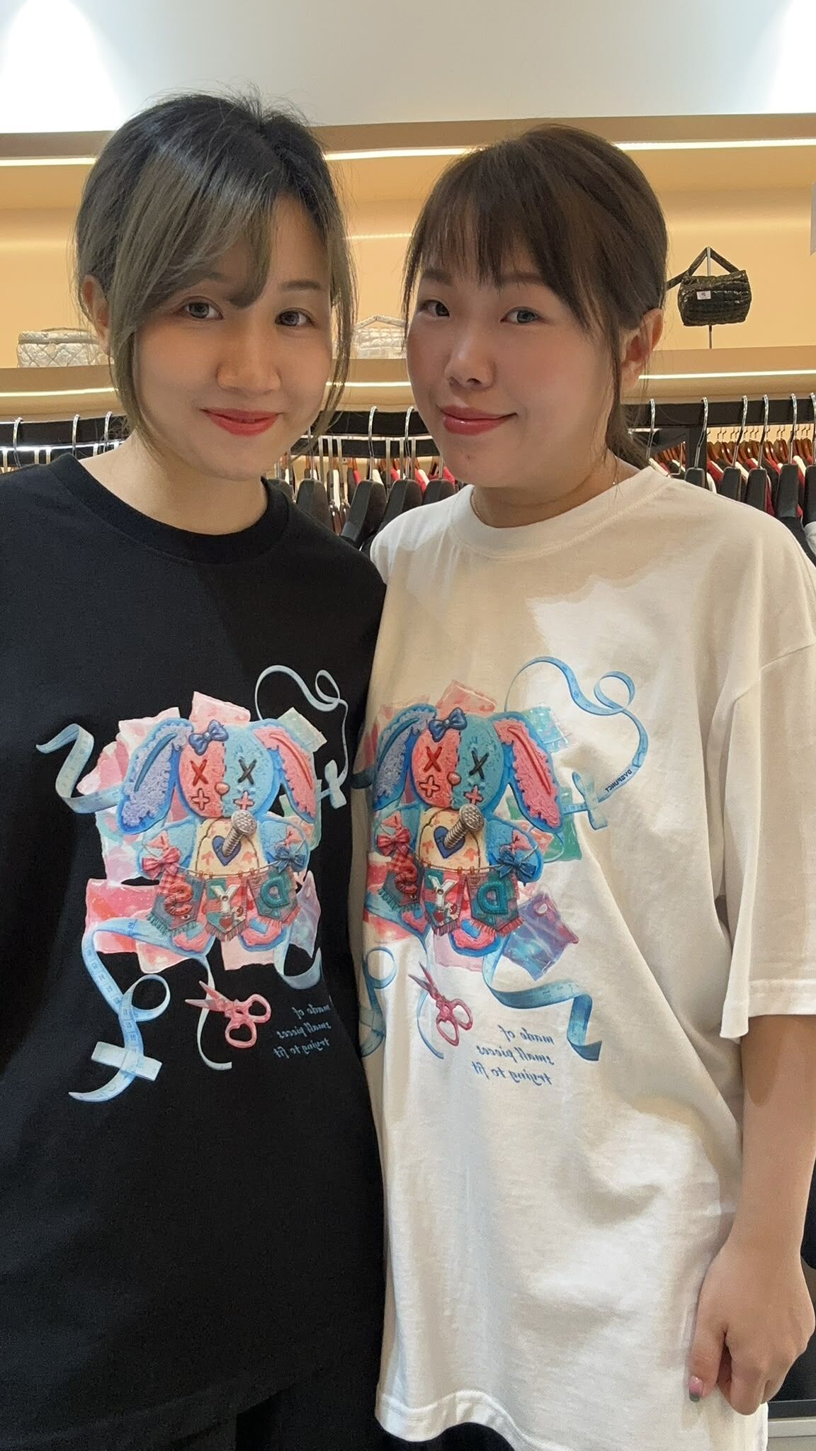 韓國代購 棒棒糖 男女同款 DYS STUDDED RABBITS T-SHIRT